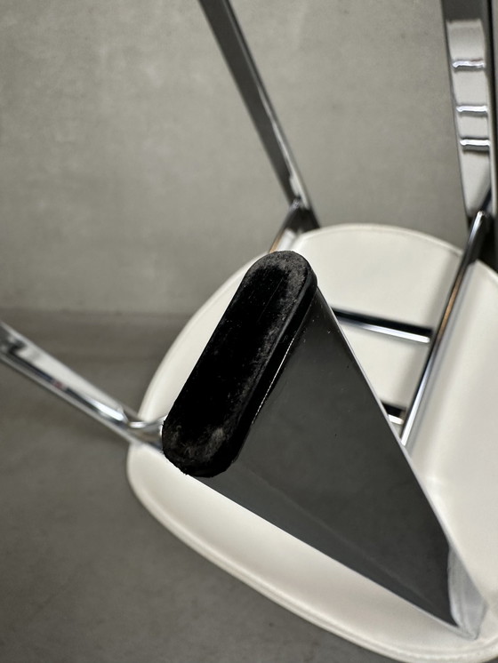 Image 1 of 6X Chaise de salle à manger Cattelan Italia - Cuir et chrome