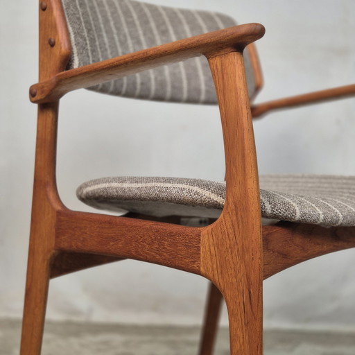 Erik Buch O.D. Møbler Model 50 Chaise danoise vintage 1960s