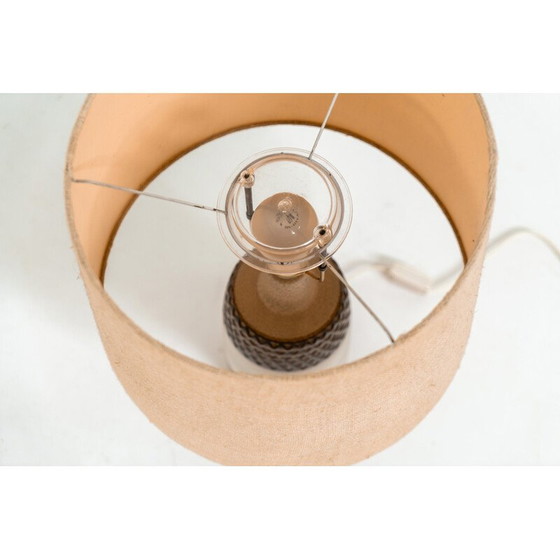 Image 1 of Lampe de table vintage en céramique faite à la main par Einar Johansen pour Søholm Stentøj, Danemark années 1960