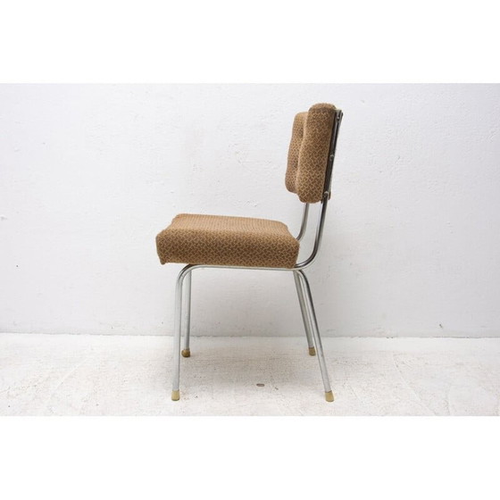 Image 1 of Chaise de café chromée du milieu du siècle, Tchécoslovaquie années 1960