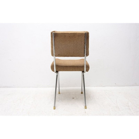 Image 1 of Chaise de café chromée du milieu du siècle, Tchécoslovaquie années 1960