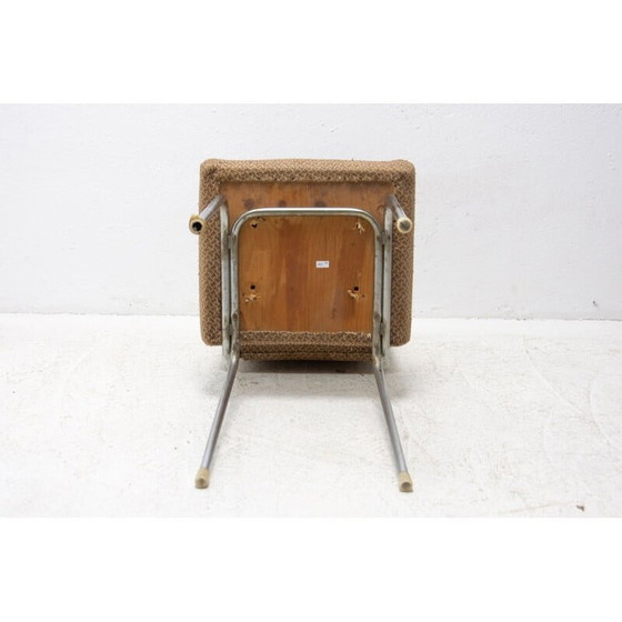 Image 1 of Chaise de café chromée du milieu du siècle, Tchécoslovaquie années 1960