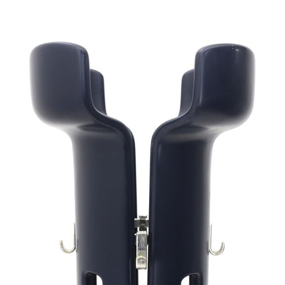 Image 1 of Porte-manteau vintage en fibre de verre bleu, 1960s