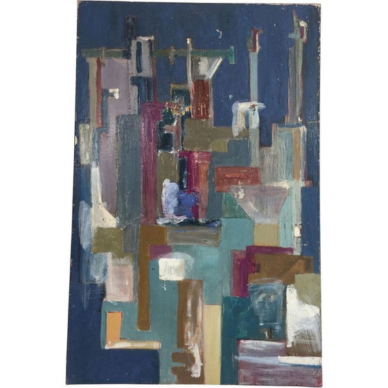 Image 1 of Peinture d'art moderne vintage, 1960