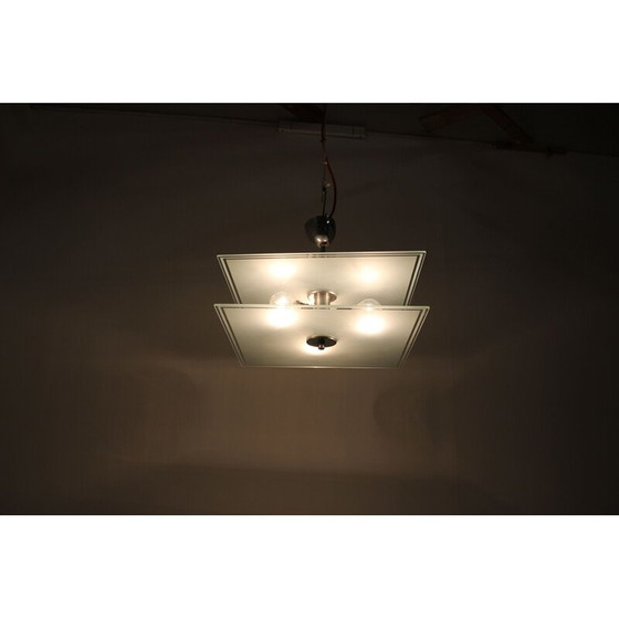 Image 1 of Lustre vintage en chrome, 1940