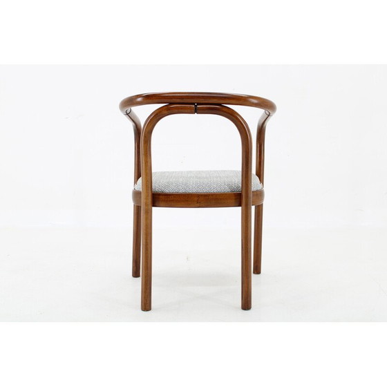 Image 1 of Chaise vintage en zinc et tissu par Antonin Suman pour Ton, Tchécoslovaquie 1970