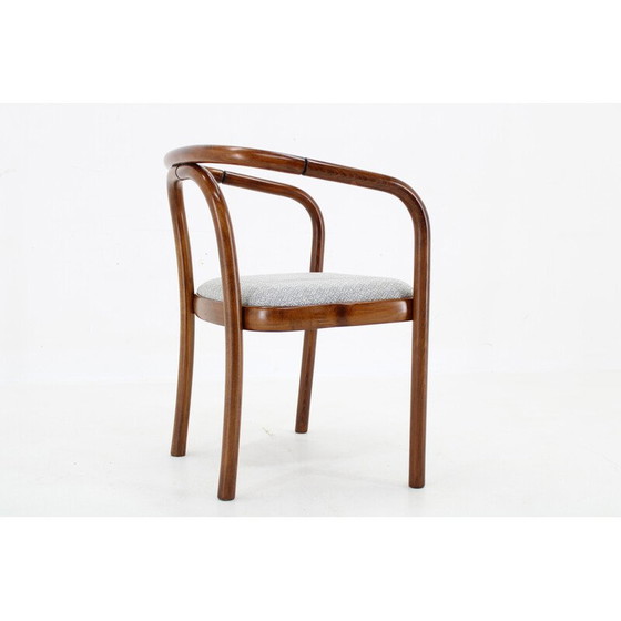 Image 1 of Chaise vintage en zinc et tissu par Antonin Suman pour Ton, Tchécoslovaquie 1970