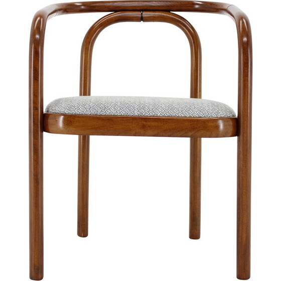 Image 1 of Chaise vintage en zinc et tissu par Antonin Suman pour Ton, Tchécoslovaquie 1970