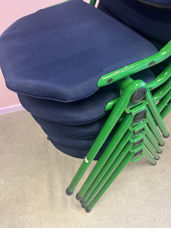 Image 1 of 5x Chaises empilables vintage