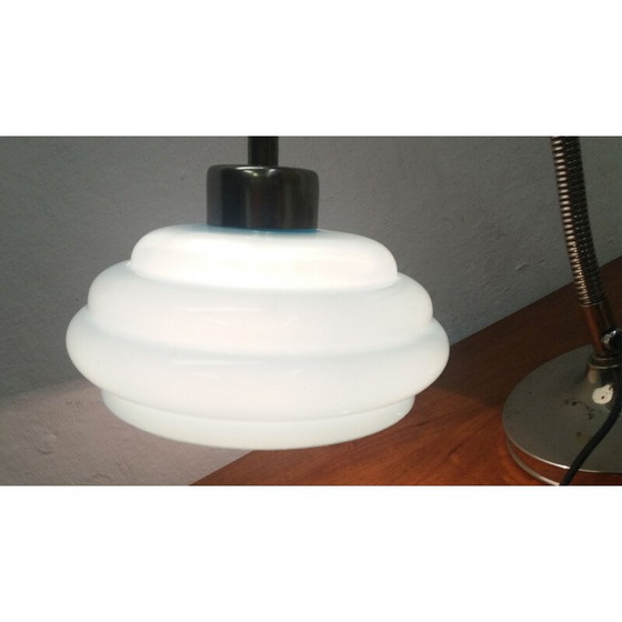 Image 1 of Lampe de table vintage Art déco en métal, Tchécoslovaquie 1935