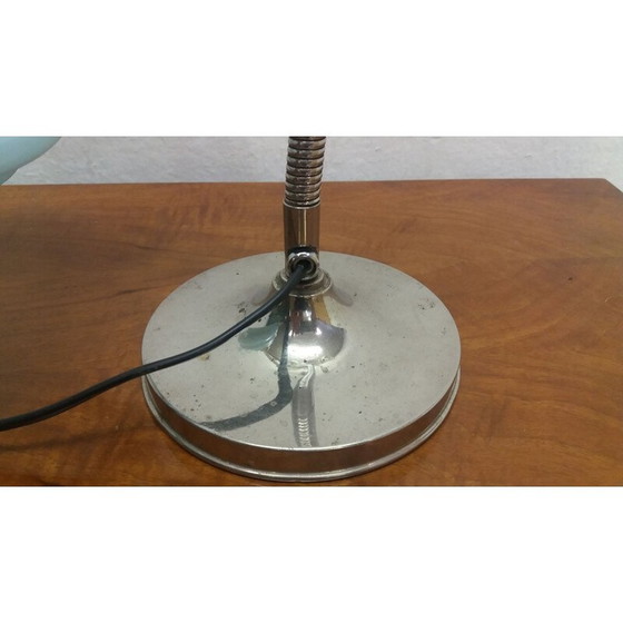 Image 1 of Lampe de table vintage Art déco en métal, Tchécoslovaquie 1935