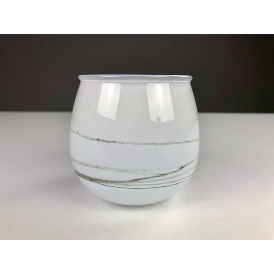 Image 1 of Vase vintage en verre danois par Michael Bang pour Holmegaard, 1980