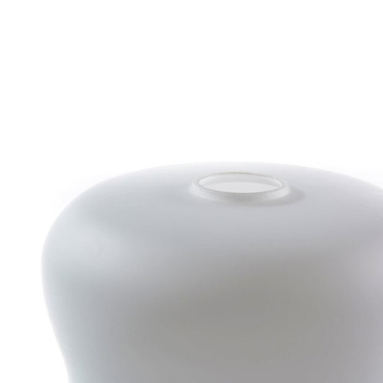 Image 1 of Lampe de table vintage en verre blanc et laiton par Osvetlovaci Sklo, Tchécoslovaquie 1970