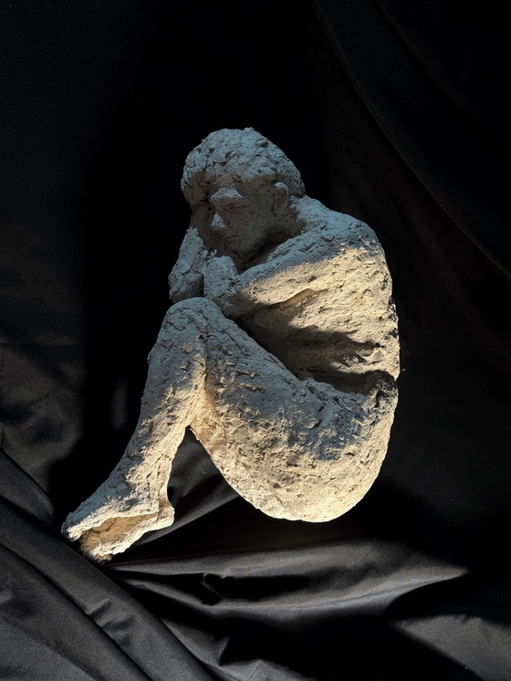 Image 1 of Yolande Ide (1931) - Sculpture en terre cuite d'une femme