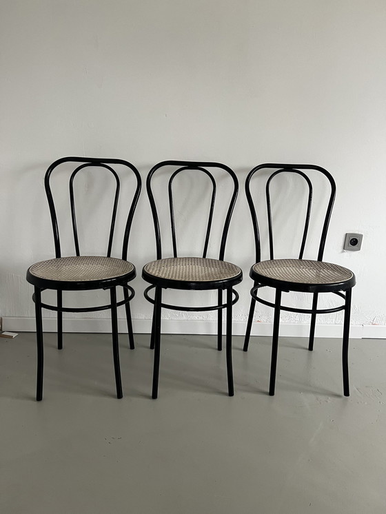 Image 1 of Thonet Style Vintage Stoelen 4X