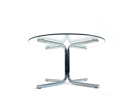 Image 1 of Table basse Space Age Chrome & Verre