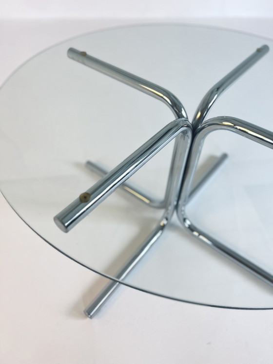 Image 1 of Table basse Space Age Chrome & Verre