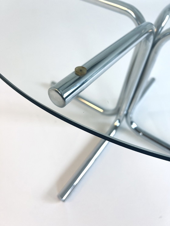 Image 1 of Table basse Space Age Chrome & Verre