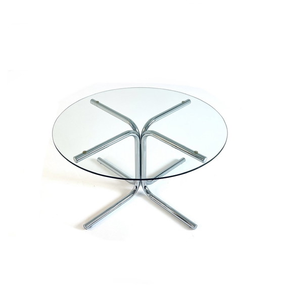 Image 1 of Table basse Space Age Chrome & Verre