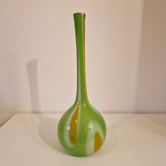 Image 1 of Vase bouteille en verre vintage des années 1970