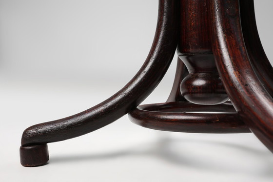 Image 1 of Tabouret de piano autrichien en hêtre et bentwood par Michael Thonet pour Thonet, 1890s
