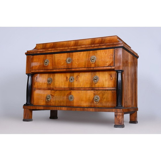 Image 1 of Commode Vintage Biedermeier en noyer, Tchécoslovaquie 1820-1829