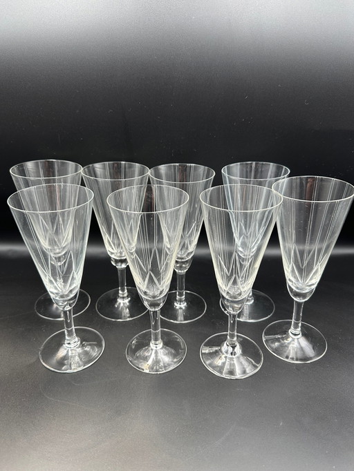 8 x Coupes à champagne soufflées VLG Weißwasser