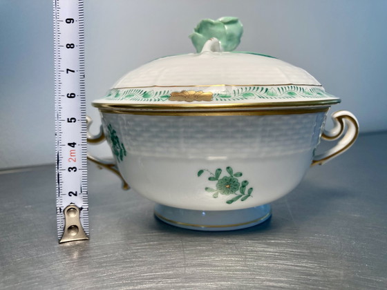 Image 1 of Herend Apponyi Bouquet chinois en moka vert