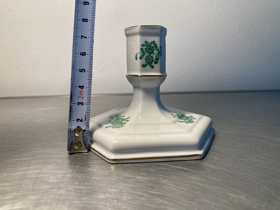 Image 1 of Herend Apponyi Bouquet chinois en moka vert