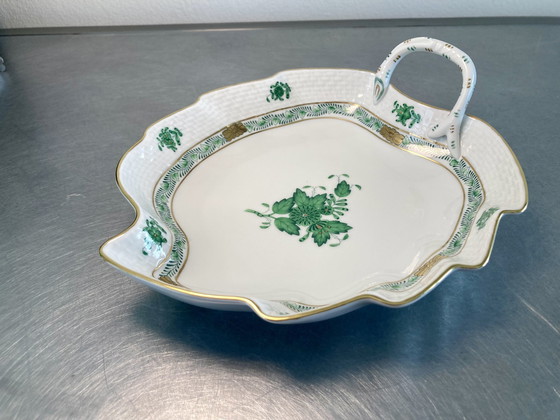 Image 1 of Herend Apponyi Bouquet chinois en moka vert