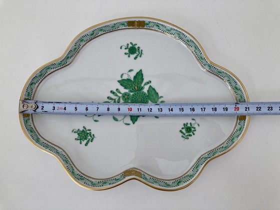 Image 1 of Herend Apponyi Bouquet chinois en moka vert