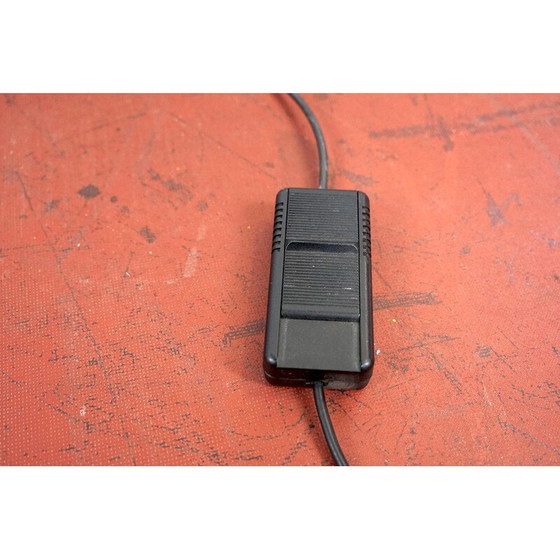 Image 1 of Lampadaire vintage noir et blanc à motif zébré, 1970