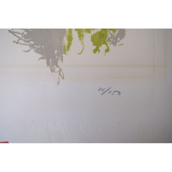 Image 1 of Lithographie couleur vintage sur papier Van Gelder Zonen par Jörgen Fogelqvist, Suède 1980