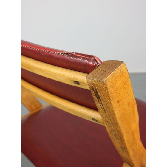 Image 1 of Chaise pliante Eden rouge vintage de Gio Ponti