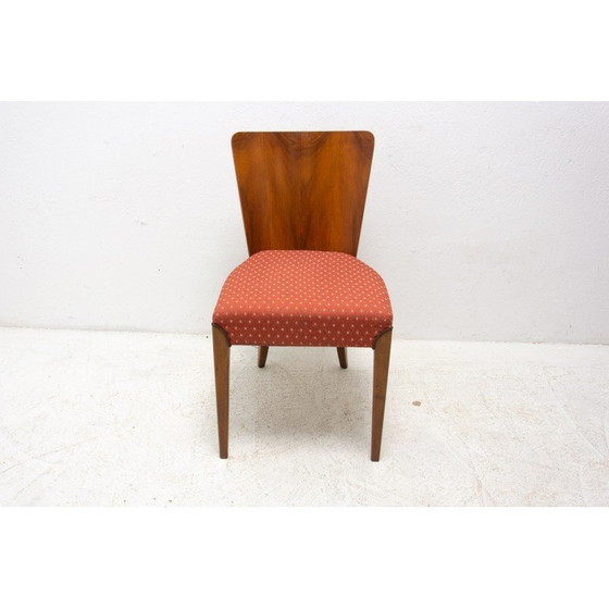 Image 1 of Ensemble de 4 chaises de salle à manger Art déco H-214 par Jindrich Halabala pour Úp Závody, années 1950