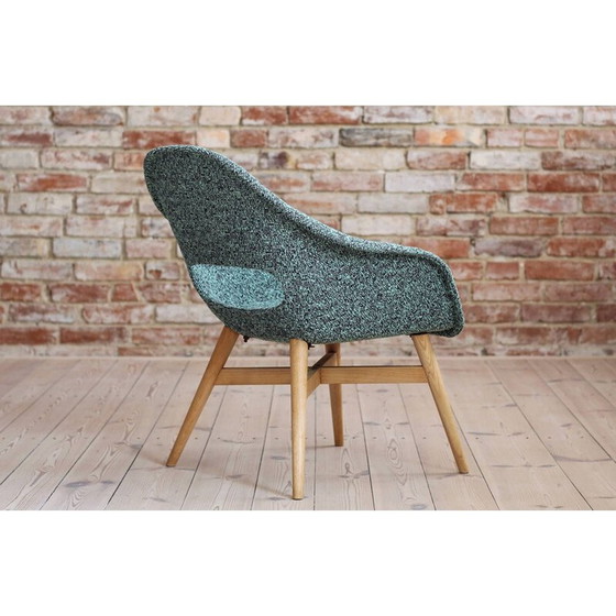 Image 1 of Paire de fauteuils en bois vintage de Miroslav Navrátil, Tchécoslovaquie 1950