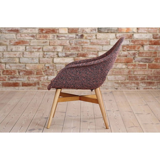 Image 1 of Paire de fauteuils en bois vintage de Miroslav Navrátil, Tchécoslovaquie 1950