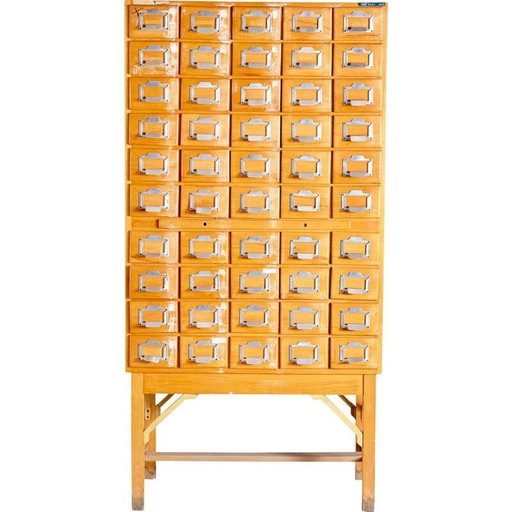 Bibliothèque vintage en chêne, 1960