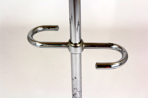 Image 1 of Porte-manteaux Bauhaus en chrome, 1930S, lot de 3