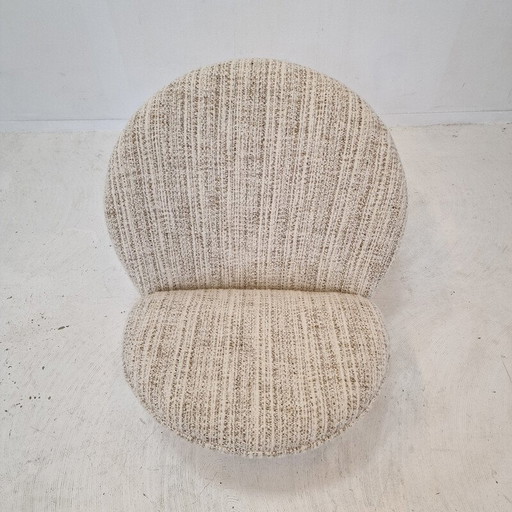 Fauteuil et repose-pieds vintage modèle F572 par Pierre Paulin pour Artifort, 1967