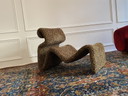 Chaise longue léopard vintage