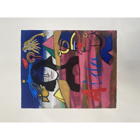 Image 1 of Lithographie vintage "Aida" de Guillaume Corneille