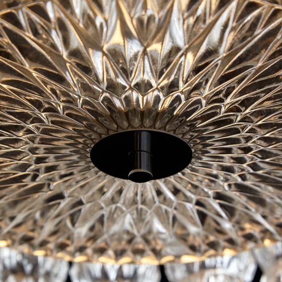 Image 1 of Lustre en verre et chrome