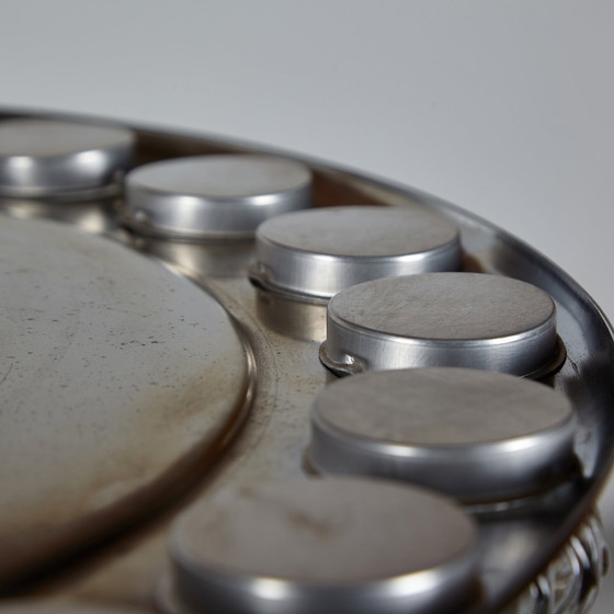 Image 1 of Lustre en verre et chrome