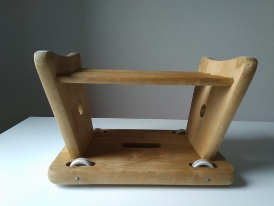 Image 1 of Jukka Rullajakkara, Tabouret vintage à roulettes, 1960s