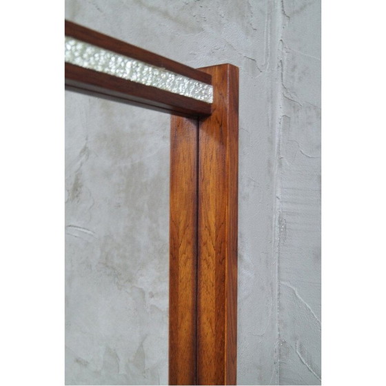 Image 1 of Miroir scandinave vintage en bois de rose, Suède 1960