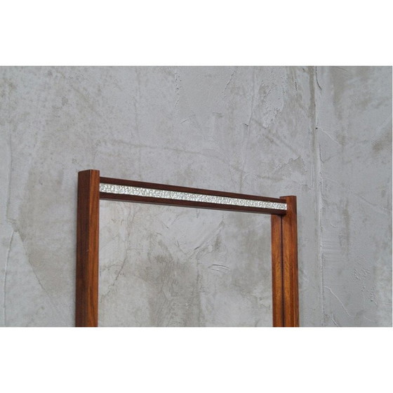 Image 1 of Miroir scandinave vintage en bois de rose, Suède 1960
