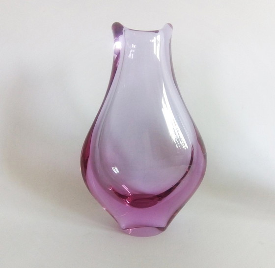 Image 1 of Miroslav Klinger Verres en cristal au design moderniste Zelezni Brod Glass 1970S