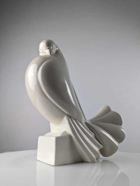 Image 1 of Sculpture de pigeon par Jacques Adnet, 1920S