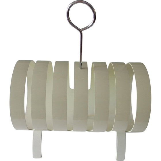 Image 1 of Porte-revues vintage en contreplaqué laqué blanc Opal Möbel, 1970